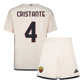 AS Roma Bryan Cristante #4 Gostujuci Dres za Dječji 2023-24 Kratak Rukavima (+ kratke hlače)